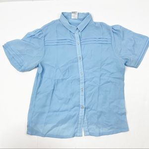 Vintage Pleated Blouse